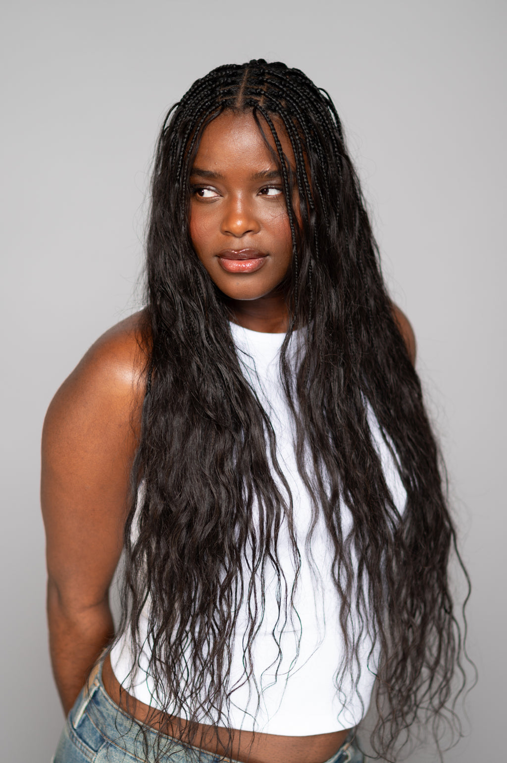 Natural Wavy Bulk Hair. image 1