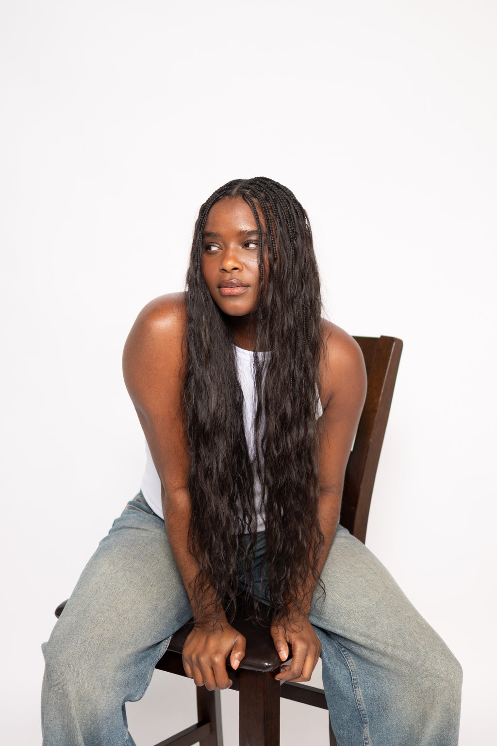 Natural Wavy Bulk Hair. image 5